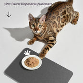 Chłonny, wielokrotnego użytku podkład na miski dla psa i kota